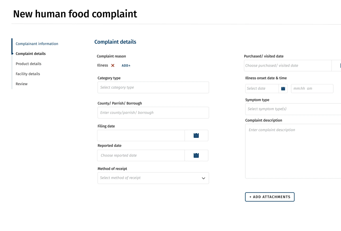 Safher app human food complaint